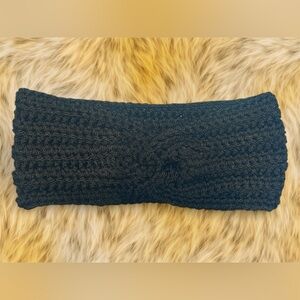 Elegant Black Knitted Headband